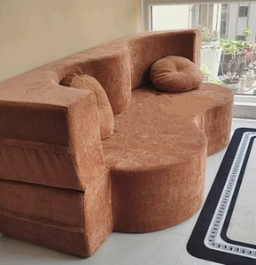 Modern Compressible Modular Sectional <b>Sofa</b> <b>Space</b> <b>Saving</b> Vacuum Packed Couch for Living Room Apartment - Product Image 4