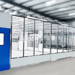 HVAC System Modular Cleanroom Equipped with Dust-free FFU Laminar Airflow Hood ISO GMP Standard