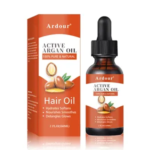 Óleo de argan marroquino orgânico 100% puro, hidratante hidratante para cabelos secos e macios, hidratante para o rosto e corpo
