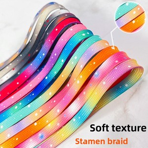 Vente en gros unisexe couleur tie-dye imprimé lacets plat paresseux paire compatible baskets chaussures décontractées AJ <span class=keywords><strong>AF1</strong></span> - Product Image 3