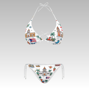 Bikini sexy pour femme avec motif drapeau portoricain, personnalisation exclusive, incontournable pour <span class=keywords><strong>la</strong></span> plage, idéal pour les voyages - Product Image 4