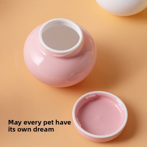 Guci Kremasi Hewan Peliharaan untuk Kucing Anjing, Wadah Penyimpanan Abu Tertutup untuk Penyimpanan Rambut, Perlengkapan Pemakaman untuk Hewan Peliharaan yang Telah Meninggal. - Product Image 4
