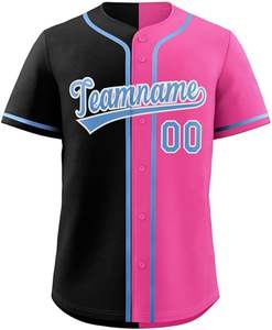 ชุดเสื้อเบสบอลเสื้อเบสบอลสำหรับผู้ใหญ่เยาวชนกระดุมพิมพ์โพลีเอสเตอร์100% งานตามสั่ง - Product Image 4