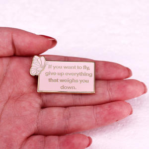 Пользовательские Toni Morrison известный писатель Цитата значок брошь, если вы хотите летать сувениры логотип корпоративные рекламные деловые подарки - Product Image 3