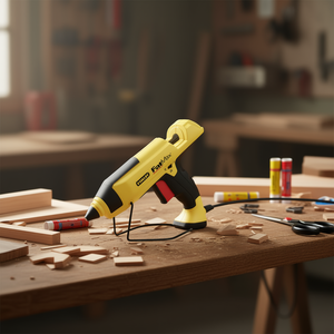 Pistola de pegamento caliente Stanley FatMax de 100W para manualidades y proyectos de bricolaje - Product Image 3