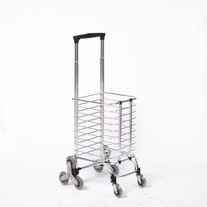 Chariot de courses pliable JK en alliage d'aluminium à 8 roues, chariot de supermarché portable, sac de transport léger, utilisation intérieure et extérieure - Product Image 2