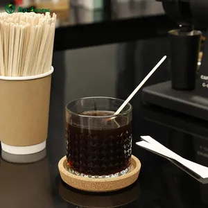 環境にやさしい竹製コーヒーミキサースティック木製コーヒースターラー