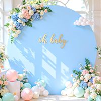 Support de toile de fond doré pour cérémonie, décoration d'arche de ballons circulaire, scène de mariage, fête, événement, support en fer durable