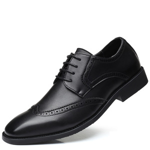 Zapatos de Oficina de Piel Sintética Transpirable para Hombre, con Cierre Deslizante, Diseño Sólido, Trajes de Negocios de Piel para Todas las Temporadas - Product Image 1