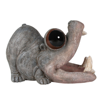 Vente en gros de décoration de jardin Décoration de jardin amusante Tuyau de descente d'hippopotame Décoration d'extension de gouttière Gardien de gouttière Bec de pluie étendu