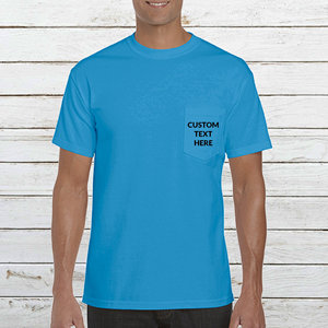 เสื้อยืดโพลีเอสเตอร์ผู้ชายแบบแห้งเร็ว มีกระเป๋าหน้า รับสกรีนลายด้วยความร้อน DTF เสื้อยืดคอตตอนโอเวอร์ไซส์แบบยูนิเซ็กซ์  ขายส่ง - Product Image 6
