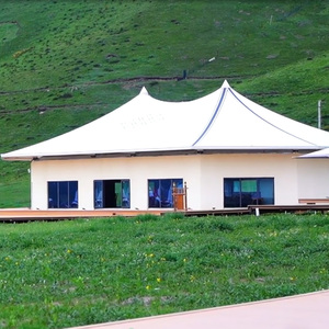 Pvdf màng cấu trúc bãi biển Ô lều cho khu nghỉ mát cảnh quan cắm trại công viên khách sạn sử dụng trường học - Product Image 6