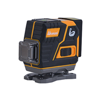 AKINZO 4D auto-nivelant le sol à 360 degrés collant au mur en croix niveau laser automatique