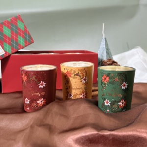 Juego de Velas Aromáticas de Cera de Soya Personalizables al por Mayor para Múltiples Ocasiones Navideñas, Velas Perfumadas Espirituales - Product Image 1