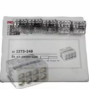 Wagos Original 2273-242/243/244/245/248 Feder austauschbarer Schnellanschluss-Kabelst ecker <span class=keywords><strong>2</strong></span>/<span class=keywords><strong>3</strong></span>/4/5/8 Trou-Loch-Klemmen blöcke - Product Image 4