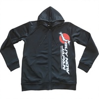Produsen Pakaian Custom Jaket Hoodie Pria Berkualitas Tinggi dengan Ritsleting Depan Penuh dan Tanpa Desain
