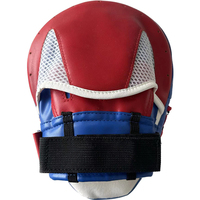 Haute qualité personnalisé Sanda boxe et Taekwondo cuir main pied cible enfants adultes chaperon coups de pied cible avec Logo personnalisé