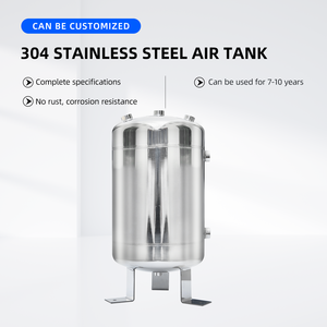 Réservoir d'air vertical en acier inoxydable de 20 L pour compresseur d'air - Product Image 4