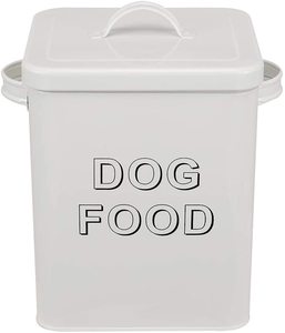 contenedor bin y la comida <span class=keywords><strong>de</strong></span> perro <span class=keywords><strong>de</strong></span> almacenamiento lata con la tapa con la manija | 4lbs Capacidad | Servir cuchara incluido - Product Image 4