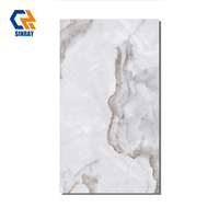Carreaux de porcelaine imitation pierre moderne 600x1200mm 9mm Brillant Antibactérien Résistant aux acides pour sols intérieurs, salles de bain et appartements