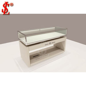 Kiosque à bijoux centre commercial de luxe comptoir en verre plaqué or personnalisé bijouterie vitrine 1688 achats en ligne bijoux ensembles - Product Image 6