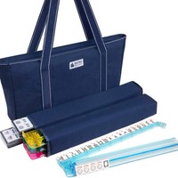 Tas Selempang Unisex Bahan Oxford Warna Solid Model Tiga-in-Satu untuk Fashion Jalanan Lintas Negara; Tas Tangan; Kotak Penyimpanan Mahjong; Mahjong