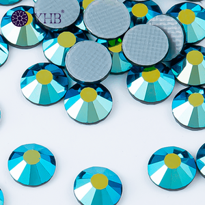 Strass en verre <span class=keywords><strong>Yhb</strong></span> en vrac, pierres précieuses à dos plat, cristaux à dos plat, en vente - Product Image 3