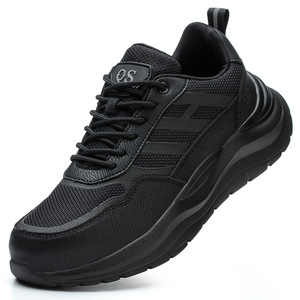Safety Shoes Unisex Steel Toe Anti Smashing Puncture Resistant Breathable Work Shoes Construction Industry Black M101 - Product Image 2