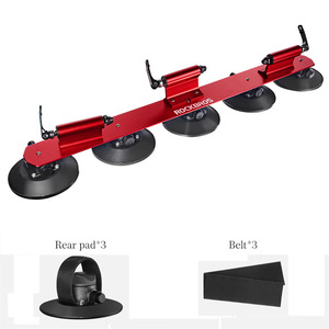 ROCKBROS sıcak satış özel logo bisiklet taşıyıcı alüminyum araba çatı bisiklet emme fincan rafı ile saklama çantası 3 bisikletleri için - Product Image 4