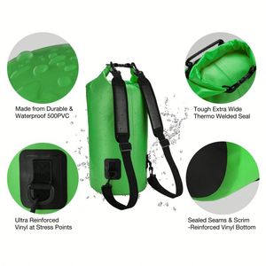 <span class=keywords><strong>Sac</strong></span> à eau étanche en PVC 500D pour camping, bateau, moto, activités nautiques – Capacités 3L, 5L, 10L, 15L, 20L, 30L – OEM/ODM - Product Image 5