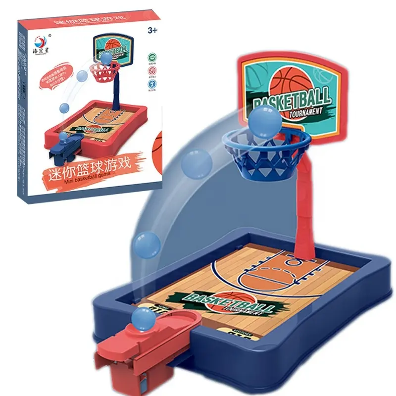 माता पिता बच्चे इंटरैक्टिव खेल खिलौना डेस्कटॉप बास्केटबॉल मशीन उंगली गुलेल मिनी बास्केटबॉल टेबल खेल