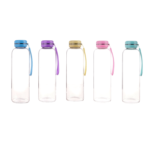 Bouteille d'eau en verre borosilicate réutilisable de haute qualité 600 ml, pratique pour les voyages, sans BPA, étanche, passe au lave-vaisselle et au <span class=keywords><strong>micro</strong></span>-ondes - Product Image 1