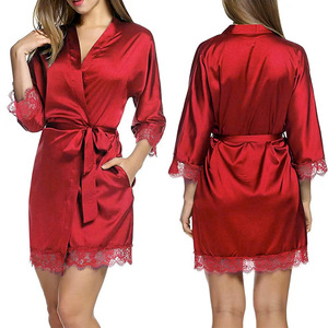Camicia <span class=keywords><strong>da</strong></span> <span class=keywords><strong>Notte</strong></span> Sexy con Lacci, Vestaglia Plus Size, Abbigliamento <span class=keywords><strong>da</strong></span> <span class=keywords><strong>Notte</strong></span> per <span class=keywords><strong>Donna</strong></span>, Vendita all'Ingrosso, Camicia <span class=keywords><strong>da</strong></span> <span class=keywords><strong>Notte</strong></span> in Seta Ghiaccio - Product Image 2