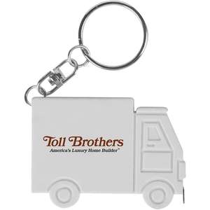 Porte-clés mètre ruban personnalisé avec logo pour camionneurs, cadeau promotionnel compact pour les entreprises de transport, accessoires de marque - Product Image 2