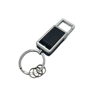 Trung Quốc bán buôn tùy chỉnh thực hiện cá nhân dây đeo cổ tay Keyring xe sang trọng logo thương hiệu PU da kim loại móc khóa - Product Image 5