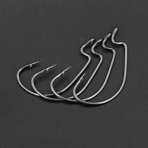 1 #-5/0 #7316 móc câu cá với barb thép carbon cao vòng tròn móc 2 màu sắc chất lượng cao Móc Câu Cá mới đến - Product Image 1