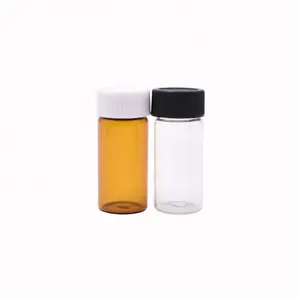 custom size high quality safety well sealed making empty 10ml glass vial with screw cap