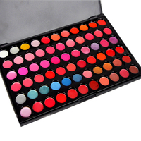 Haut de Gamme En Gros Professionnel Maquillage Longue durée Humide Mat 66 couleurs Crème À Lèvres Palette