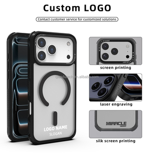 Custodia per telefono cellulare in TPU magnetico traslucido antiurto di lusso per <span class=keywords><strong>iPhone</strong></span> 16 15 Pro Max <span class=keywords><strong>cover</strong></span> <span class=keywords><strong>personalizzabili</strong></span> - Product Image 6