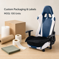 Coussin de siège personnalisé pour chaise de gaming Esports en mousse à mémoire de forme ultra-douce, soulagement de la douleur au coccyx, antidérapant, housse lavable, vente en gros