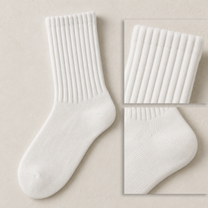 Calzini a Costine Personalizzati per Uomo e Donna, Morbidi ed Elastici, 5 Colori, Etichetta Privata, Confezione con Fascia di Carta - Product Image 3