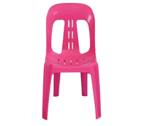 Chaise de bistrot sans bras d'extérieur blanche de l'usine empilable en plastique PP moulé par injection coloré pour restaurant café
