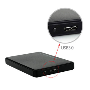 Carcasa externa para disco duro USB 3.0 de 2,5 pulgadas para disco duro SATA, carcasa de plástico con cable y funda - Product Image 4