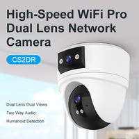 Cámara de Seguridad Interior OEM de Fábrica, Cámara PTZ WiFi de Doble Lente y 3MP, Pantalla Dual, Seguimiento Humano por IA, Audio Bidireccional