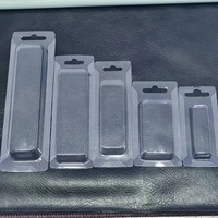 Boîte pliable multi-tailles en PVC transparent pour emballage sous blister, support en plastique pour leurres de pêche et appâts