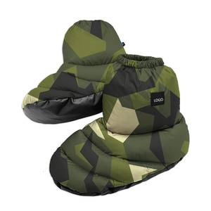 Chaussons d'hiver en duvet d'oie ultralégers Chaussons d'extérieur d'intérieur Chaussons chauds et souples pour hommes et femmes avec sac de rangement - Product Image 3