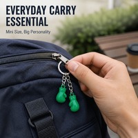 Porte-clés Gant de Boxe 3D en Alliage de Zinc, Mini Gants de Boxe, Anneau Porte-clés en Métal, Pendentif pour Clés de Voiture, Cadeau Sportif pour Hommes et Femmes