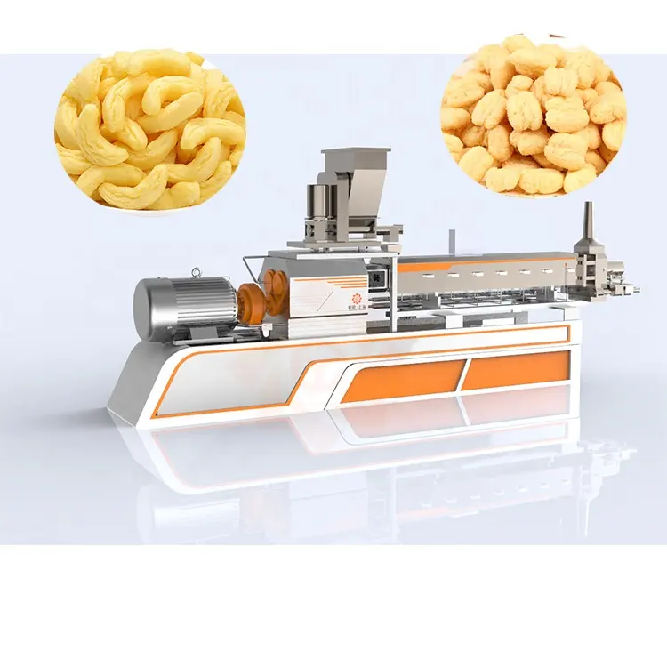 New Model Extruder Corn Puffs Snacks Making Machinery Corn Puff Machine In Italy