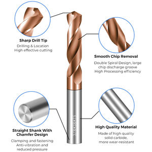 Punta da Trapano in Carburo di Tungsteno da 1/2/3/4/6/8 mm per Taglio Liscio su Alluminio - Product Image 3