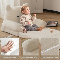 Canapé pour tout-petits en mousse super douce avec un design mignon, canapé pour enfants pour jouer et étudier, s'intègre parfaitement à n'importe quel décor moderne